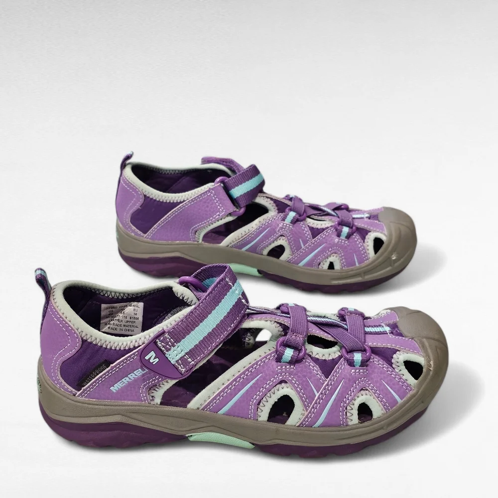 Merrell Hydro Hiker Sandal Purple and Blue Girls Size 4 M